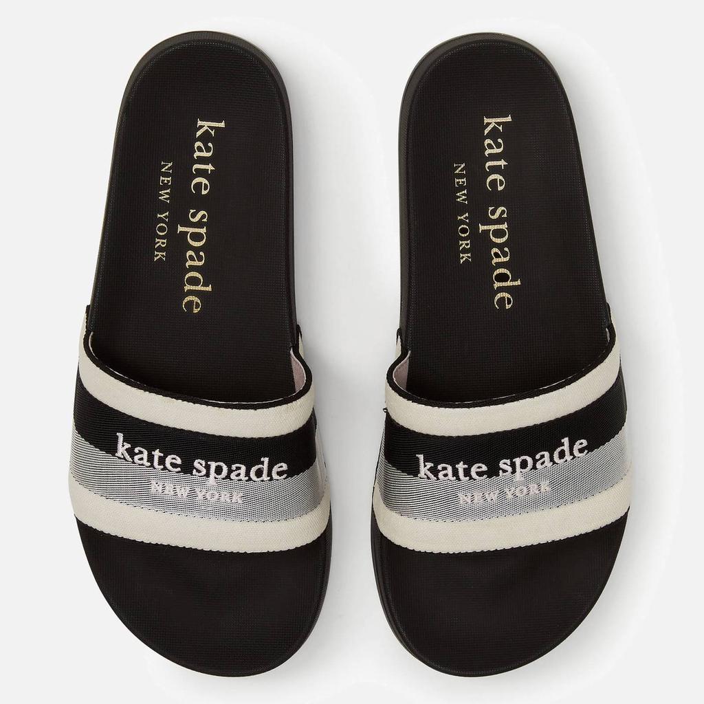 商品Kate Spade|Kate Spade New York Women's Buttercup Slide Sandals - Parchment/Black,价格¥404,第4张图片详细描述