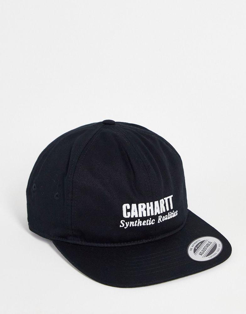 商品Carhartt|Carhartt WIP synthetic realities cap in black,价格¥371,第1张图片