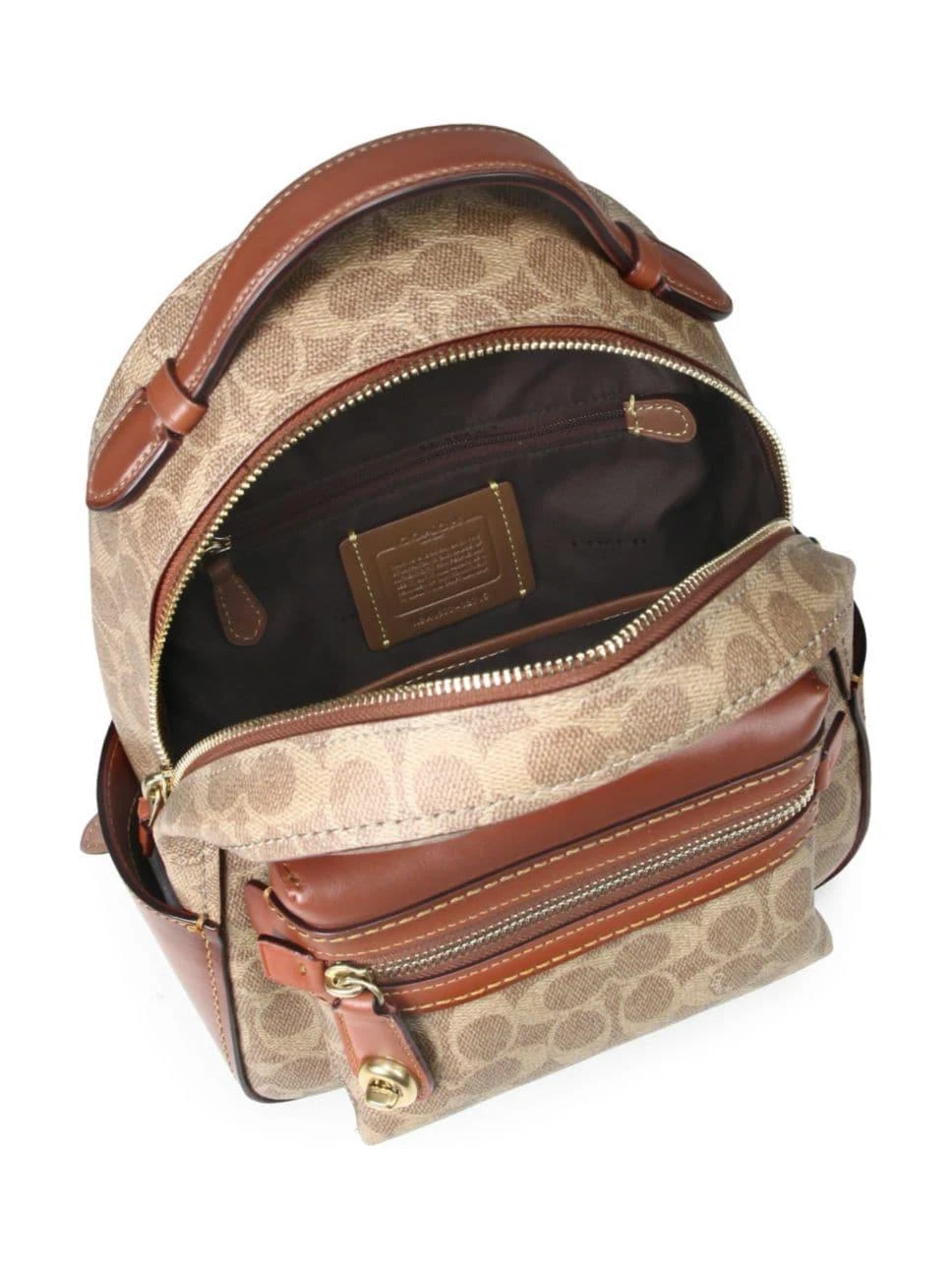 商品Coach|Coated Canvas Logo Backpack,价格¥2221,第2张图片详细描述