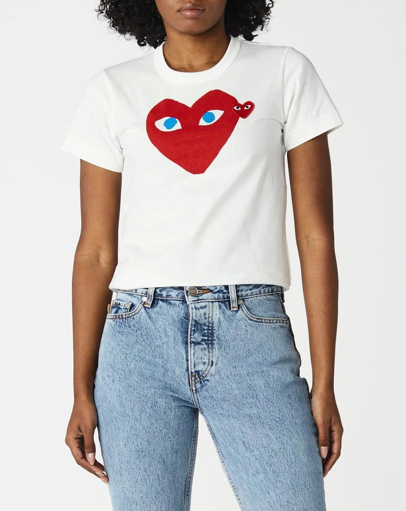 商品Comme des Garcons|Women's Blue Eyes Heart T-Shirt,价格¥778,第1张图片
