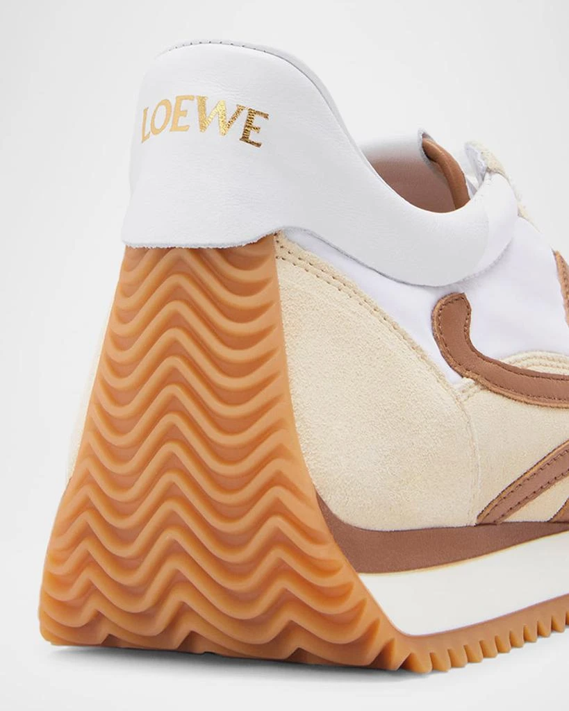 商品Loewe|Flow Runner Suede and Leather Sneakers,价格¥6836,第5张图片详细描述