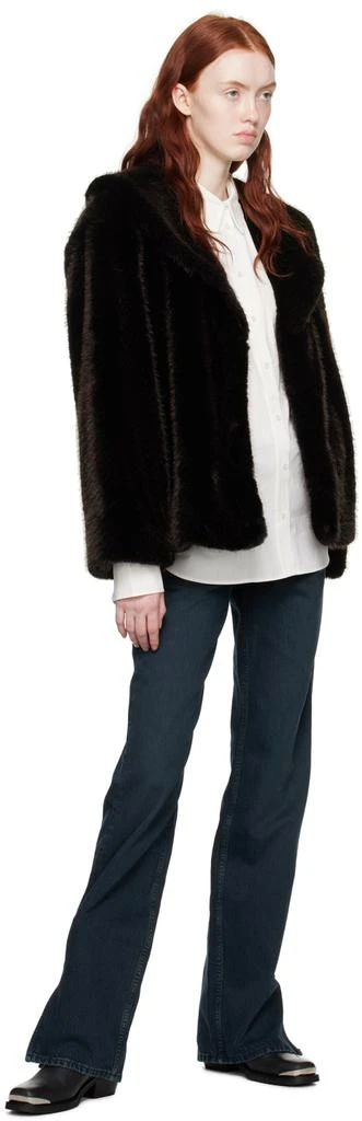 商品ANINE BING|Black Hilary Faux-Fur Jacket,价格¥4846,第4张图片详细描述
