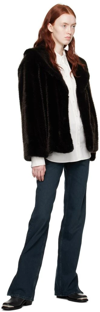 商品ANINE BING|Black Hilary Faux-Fur Jacket,价格¥2510,第4张图片详细描述