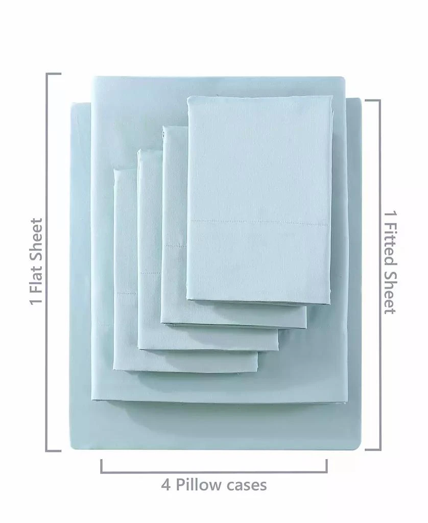 商品Tommy Bahama|CLOSEOUT! Solid 1000-Thread Count Cotton Blend Sateen 6 Piece Sheet Set, King,价格¥556,第3张图片详细描述