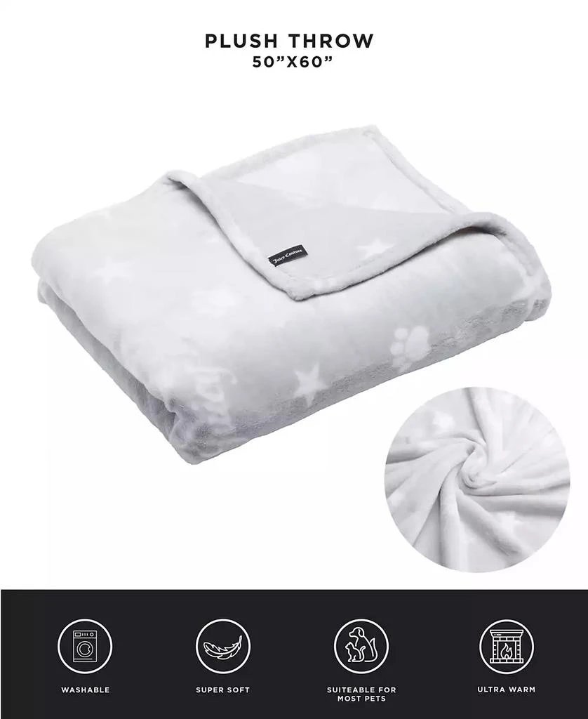 商品Juicy Couture|2-Piece Set Pet Throw Blanket Bone Pillow, Juicy Paws And Stars,价格¥101,第3张图片详细描述