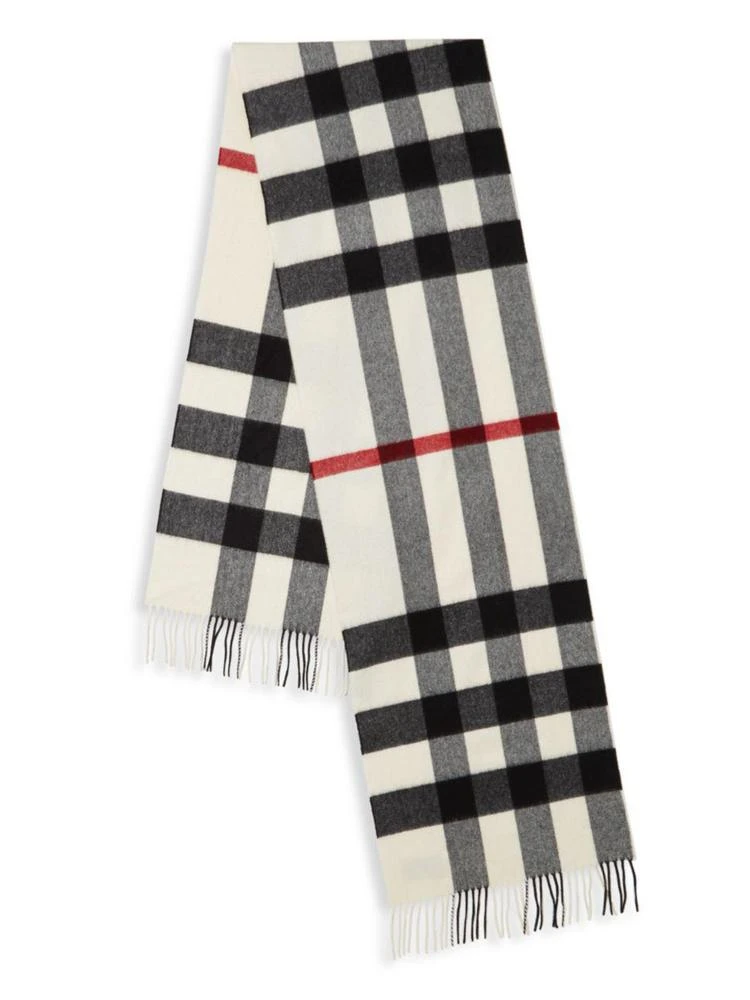 商品Burberry|Half Mega Check Cashmere Scarf,价格¥4197,第2张图片详细描述