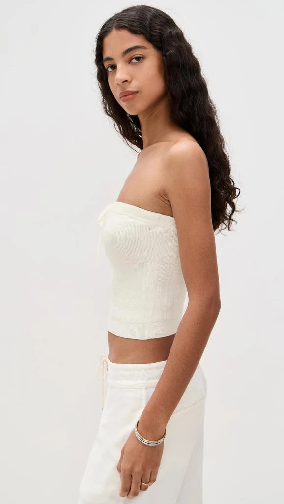 商品Reformation|Zazie Cotton Strapless Sweater,价格¥290,第3张图片详细描述