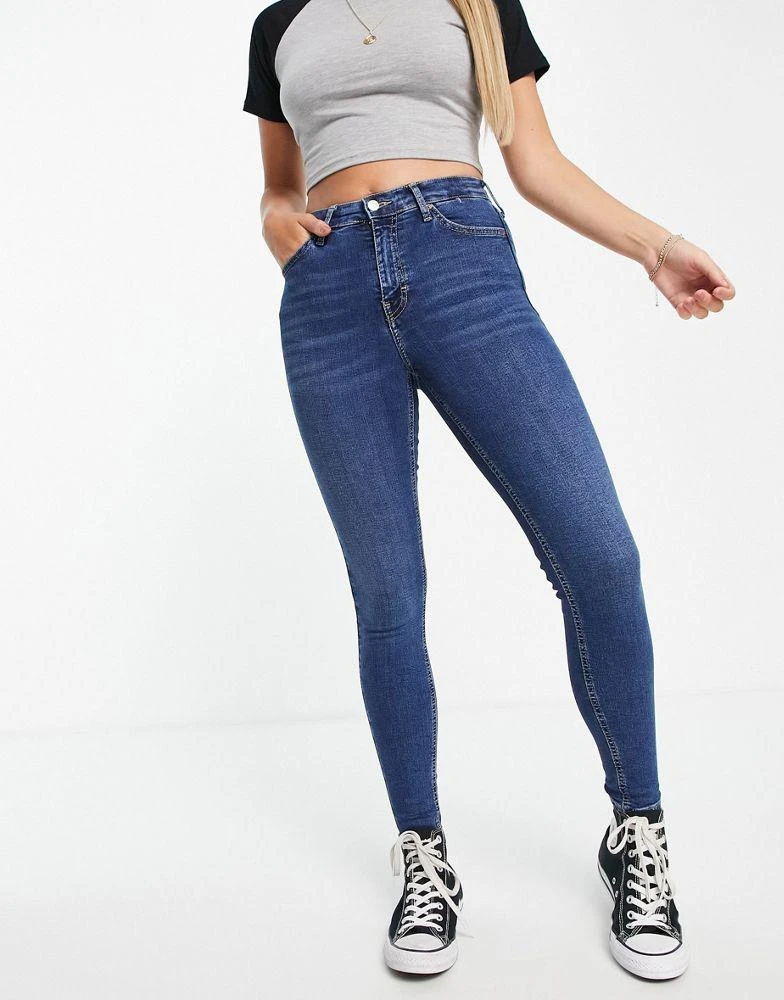 商品Topshop|Topshop Jamie jeans in rich blue,价格¥136,第2张图片详细描述