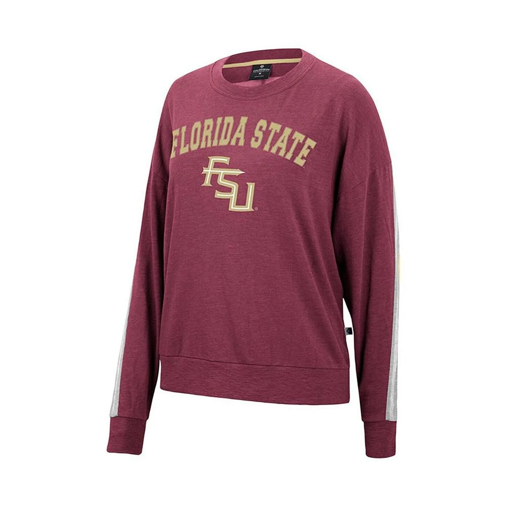 商品Colosseum|Women's Heathered Garnet Florida State Seminoles Team Oversized Pullover Sweatshirt,价格¥336,第2张图片详细描述