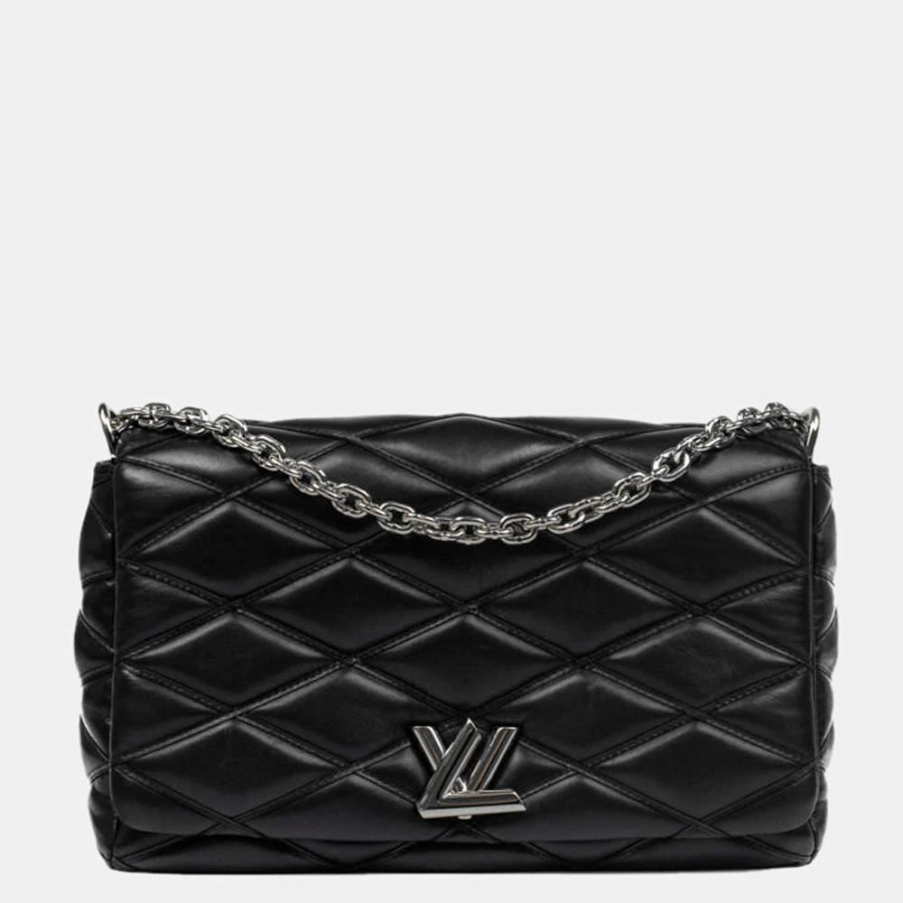 商品[二手商品] Louis Vuitton|Louis Vuitton Black Leather Twist Shoulder Bag,价格¥26259,第1张图片