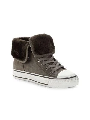 商品Ash|Suede & Faux Fur High-Top Sneakers,价格¥556,第2张图片详细描述