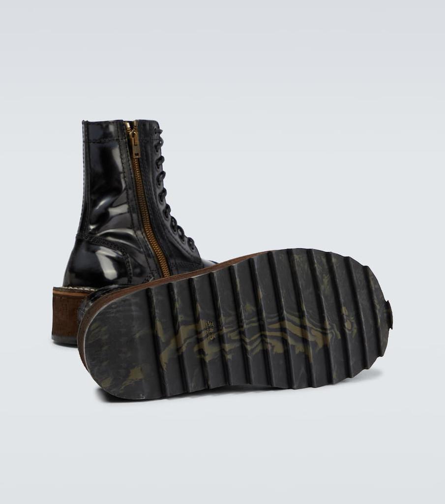 Platform leather boots商品第7张图片规格展示