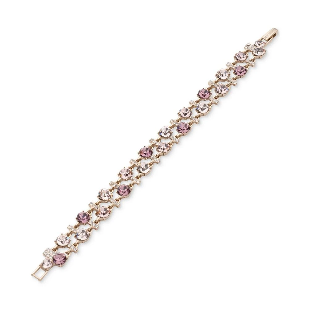 商品Givenchy|Gold-Tone Mixed Crystal Double-Row Flex Bracelet,价格¥647,第1张图片