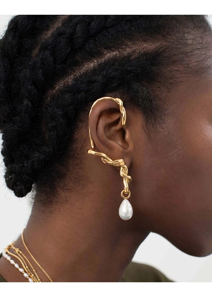 商品Missoma|Molten 18kt gold-plated ear cuff,价格¥970,第4张图片详细描述