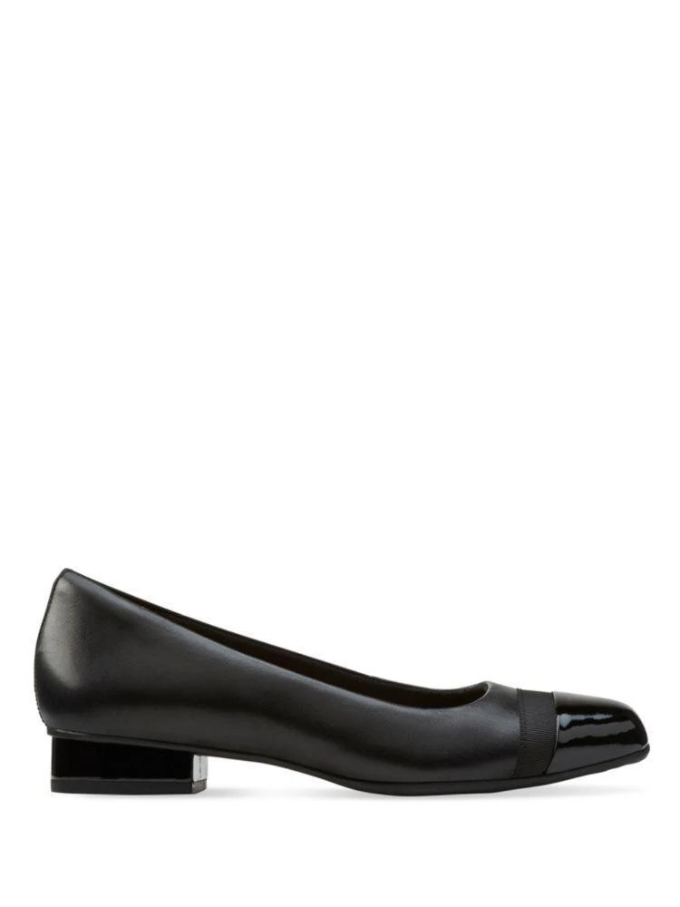 商品Clarks|Keesha Rose Leather Cap Toe Heels,价格¥752,第3张图片详细描述