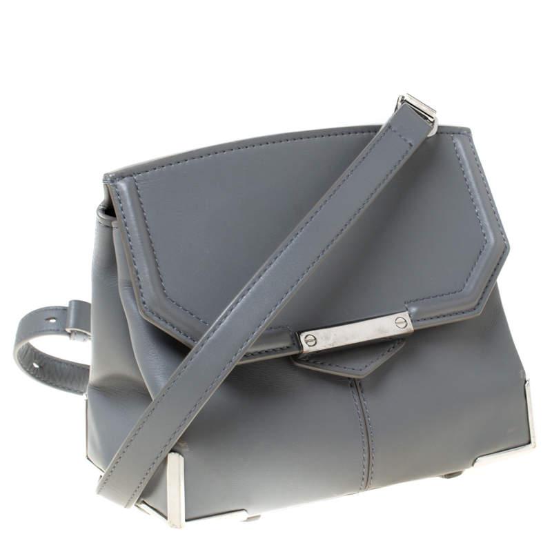 Alexander Wang Grey Leather Small Marion Shoulder Bag商品第3张图片规格展示