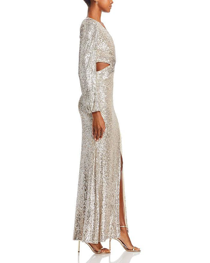 商品AQUA|Sequined Cutout Gown - 100% Exclusive,价格¥2523,第4张图片详细描述