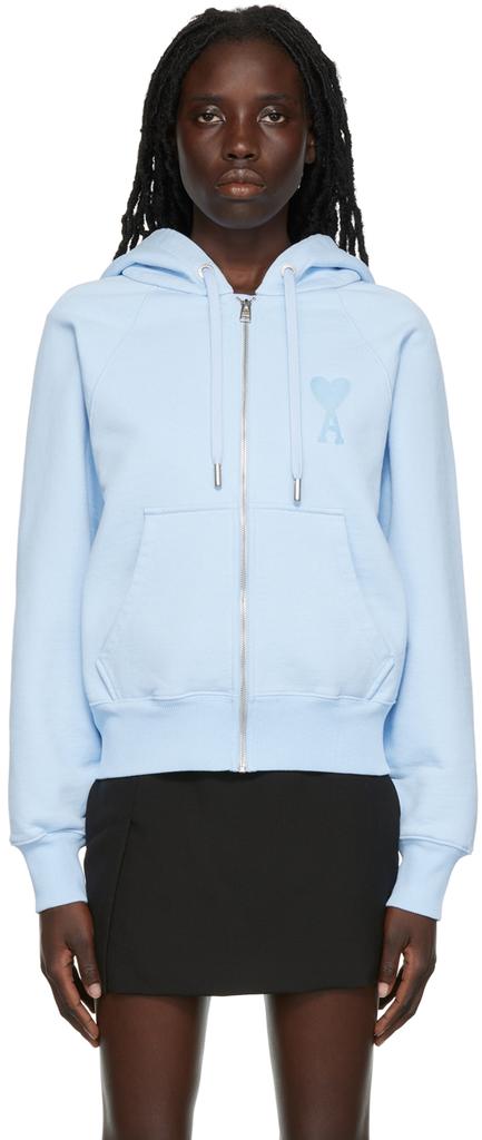 パーカー・フーディ AMI Men Hoodies USW217740430 Blue AMI Paris Ami De Coeur Hoodie | Blue | FARFETCH JO
