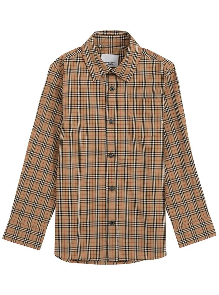 商品Burberry|Vintage Check Cotton Poplin Shirt,价格¥1382,第1张图片
