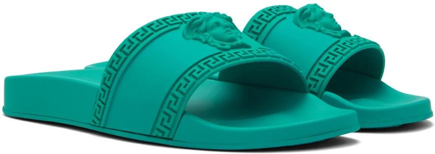 商品Versace|Green Palazzo Slides,价格¥1134,第4张图片详细描述