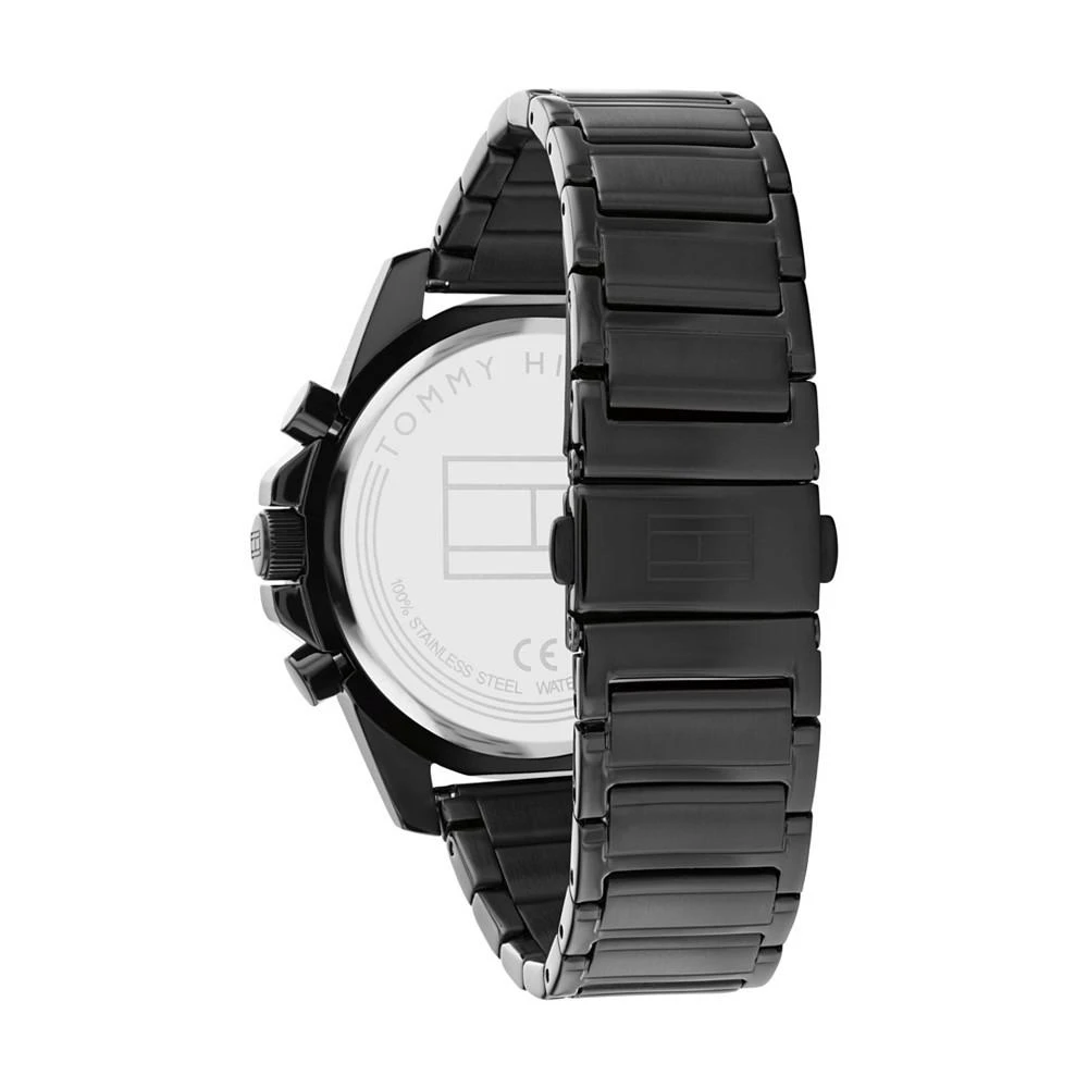 商品Tommy Hilfiger|Men's Black Stainless Steel Bracelet Watch 44mm,价格¥485,第3张图片详细描述