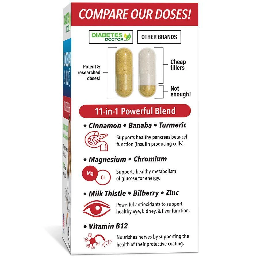 商品Diabetes Doctor Dr. Stephanie's|Blood Sugar 24 Hour Extra Strength,价格¥297,第3张图片详细描述