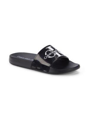 商品Calvin Klein|Avett Logo Slides,价格¥198,第4张图片详细描述