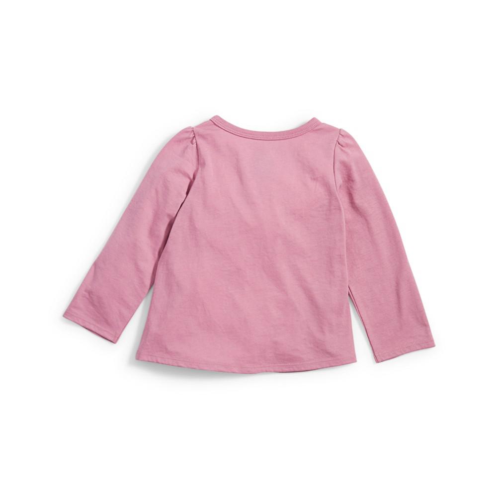Baby Girls Francie Fox Appliqué Long-Sleeve T-Shirt, Created for Macy's商品第2张图片规格展示