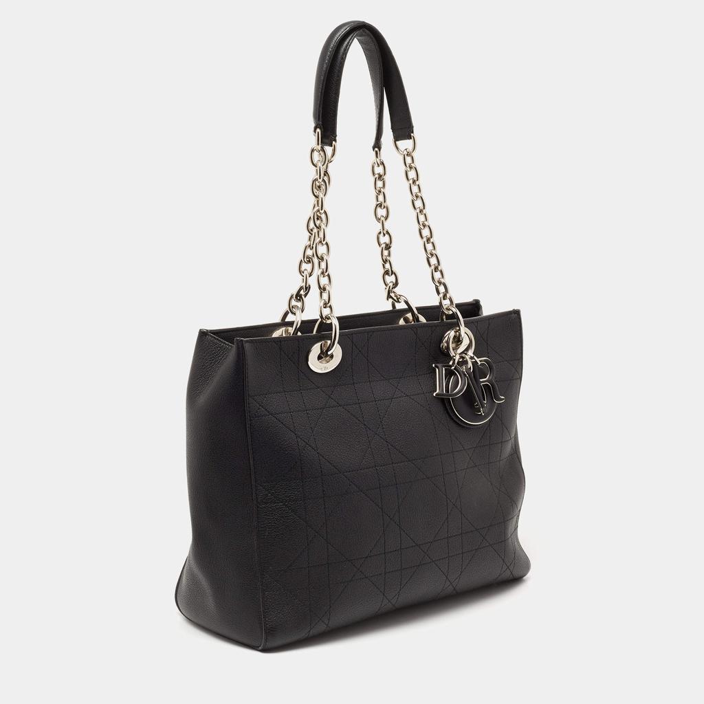 商品[二手商品] Dior|Dior Black Cannage Leather Medium Ultradior Tote,价格¥8303,第5张图片详细描述