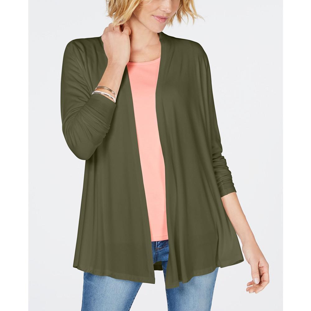 商品Karen Scott|Draped Open-Front Cardigan, Created for Macy's,价格¥267,第1张图片