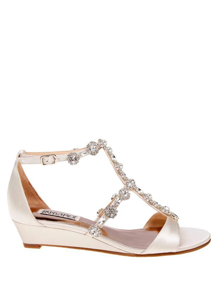 商品Badgley Mischka|Terry Satin Embellished Sandals,价格¥434,第1张图片