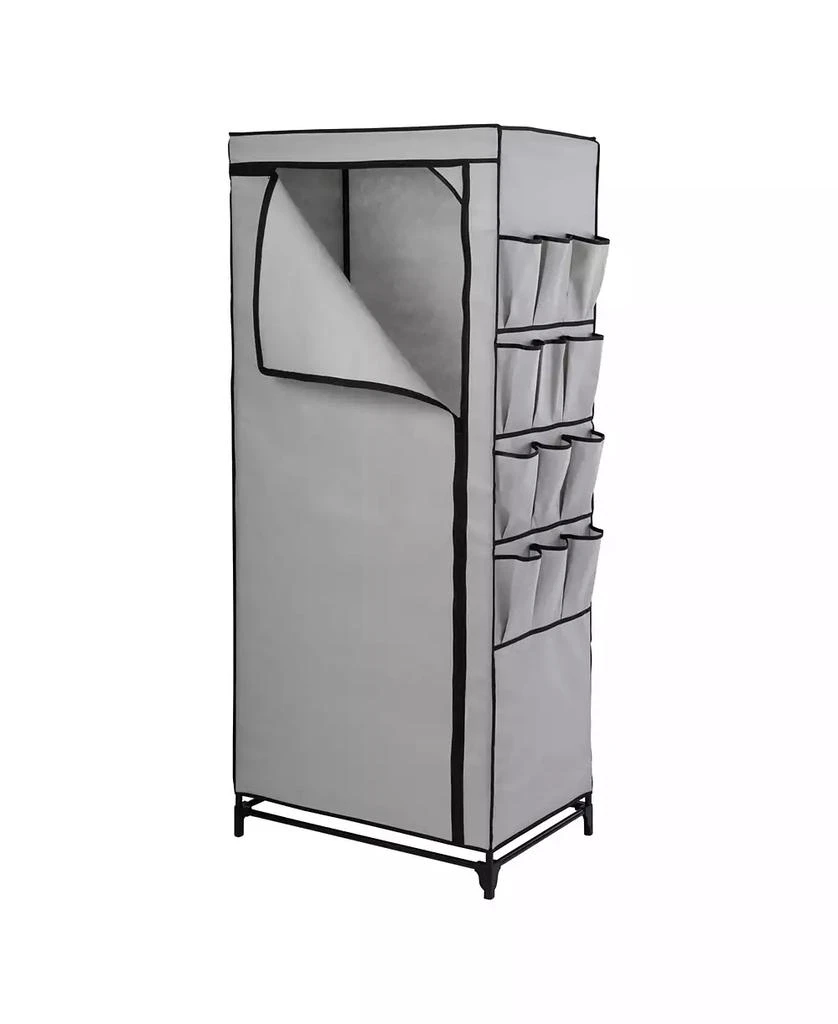 商品Honey Can Do|Wide Portable Wardrobe Closet with Cover and Side Pockets, 27",价格¥411,第1张图片