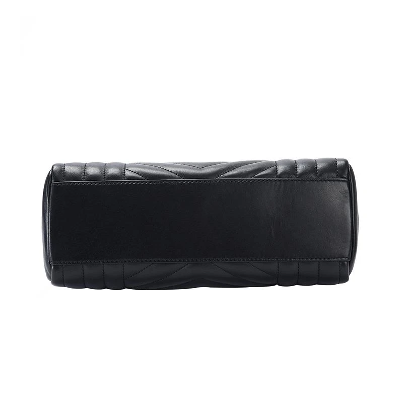 商品[国内直发] Michael Kors|MK 女包 送女友礼物 迈克·科尔斯 MICHAEL KORS 专柜款黑色绗缝皮质单肩斜挎包 30H9GUSL1T BLACK,价格¥1980,第8张图片详细描述