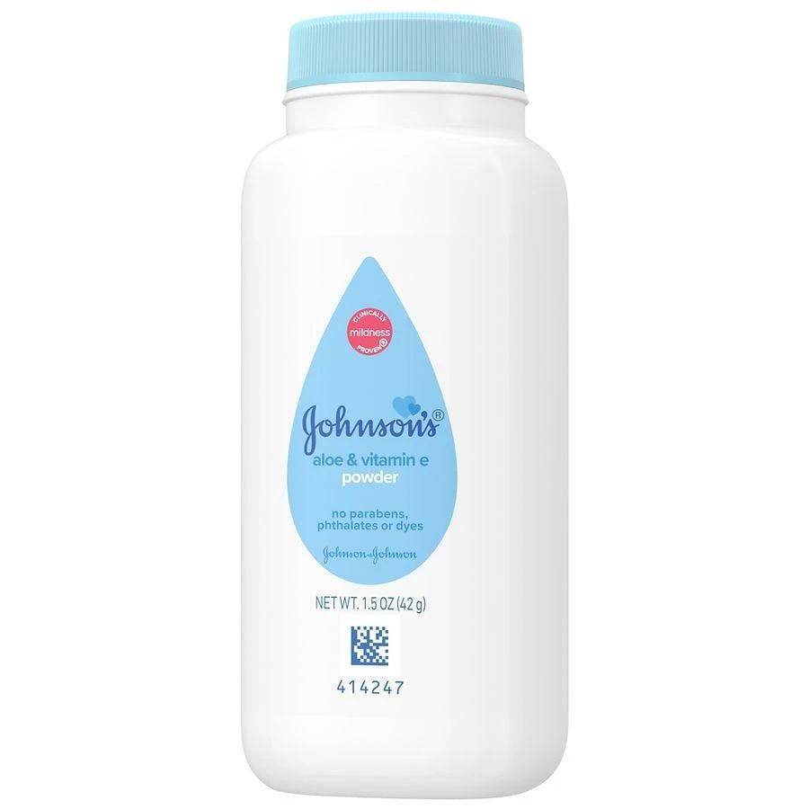 商品Johnson's Baby|Naturally Derived Cornstarch Baby Powder With Aloe & Vitamin E, Travel Size,价格¥23,第3张图片详细描述