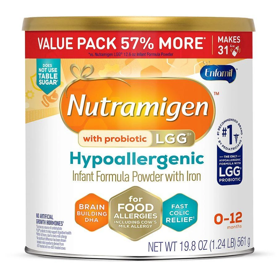 商品Enfamil|Enfamil Nutramigen Lipil 安敏健乳蛋白深度水解婴幼儿特殊配方奶粉1段 561g,价格¥517,第1张图片