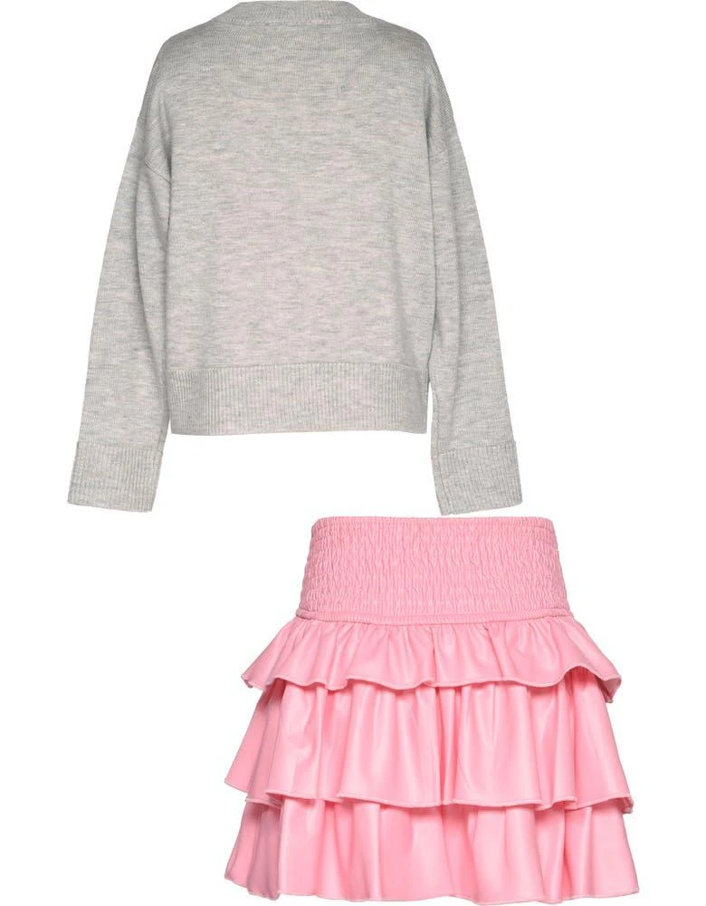 商品Truly Me|Kids' Swing Graphic Sweater & Ruffle Skirt Set,价格¥209,第2张图片详细描述