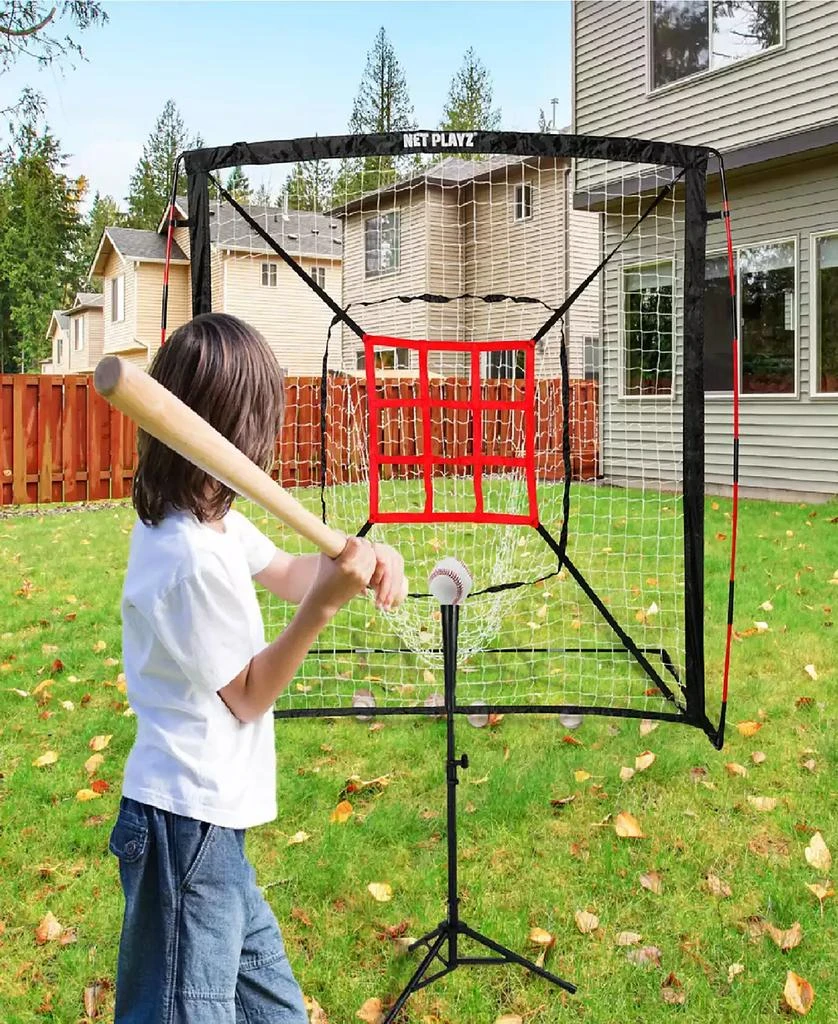 商品NET PLAYZ|Baseball Net, Kids Practice Net, Hitting Pitching Training Aids, Portable, 5' x 5',价格¥346,第4张图片详细描述