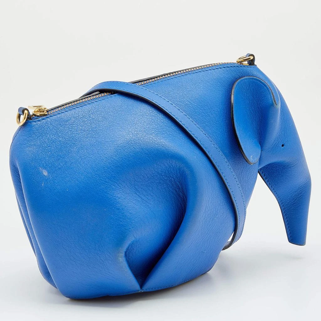商品[二手商品] Loewe|Loewe Blue Leather Elephant Shoulder Bag,价格¥3183,第3张图片详细描述