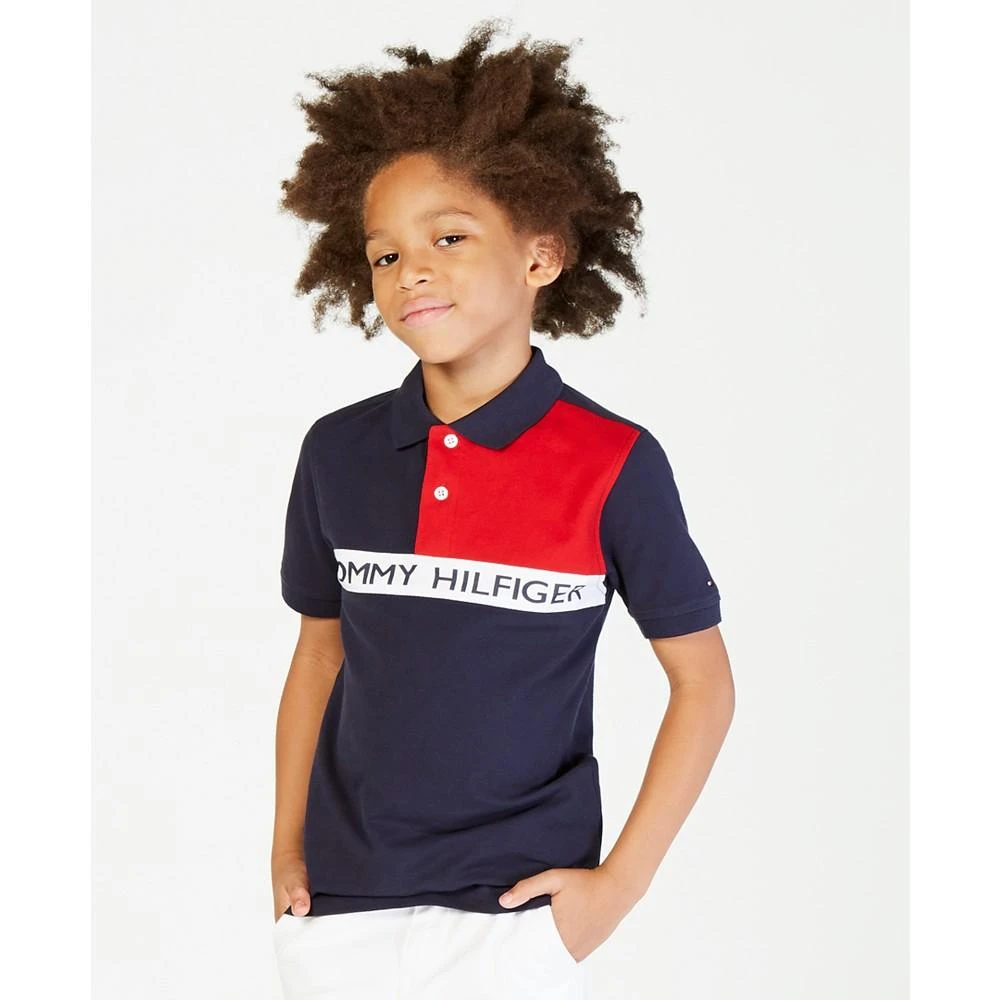 商品Tommy Hilfiger|Little Boys Logo Graphic Colorblocked Polo,价格¥254,第1张图片