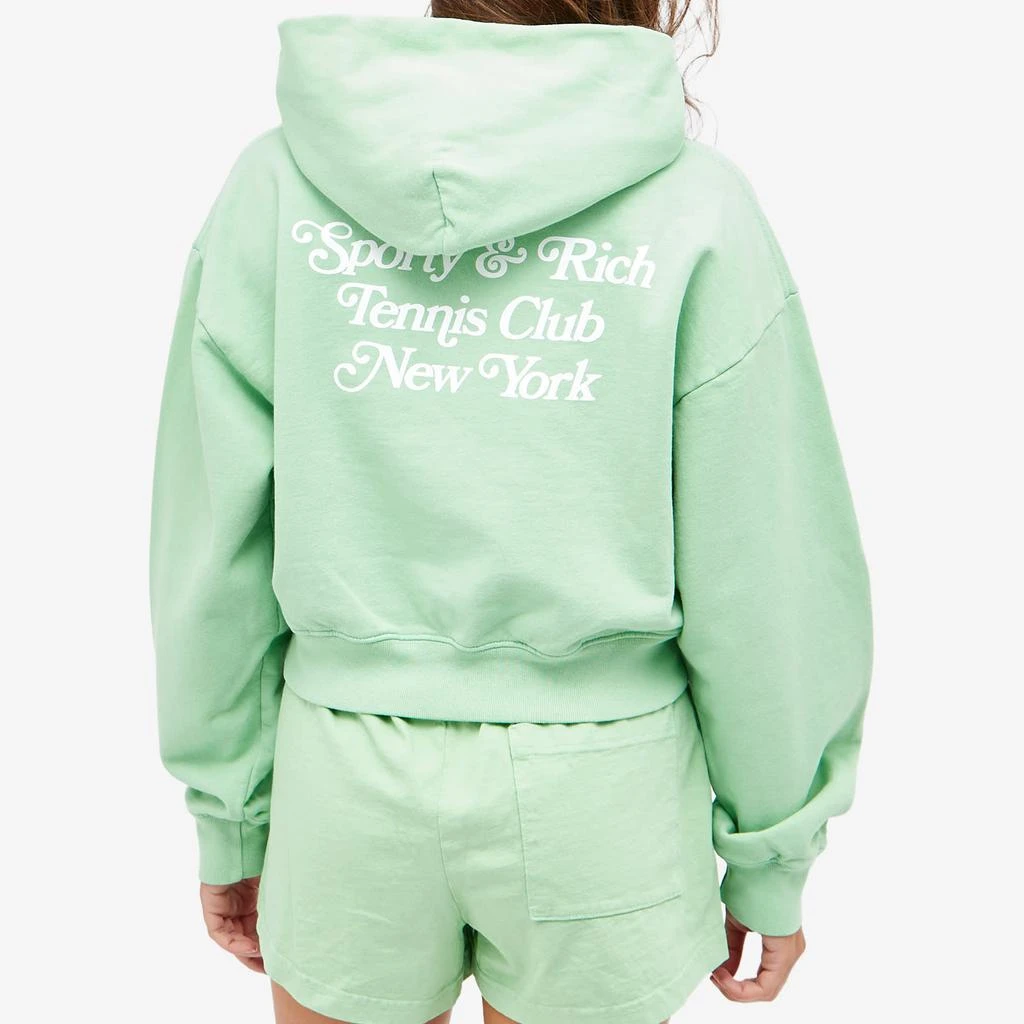 商品Sporty & Rich|Sporty & Rich NY Tennis Cropped Hoodie,价格¥1200,第3张图片详细描述