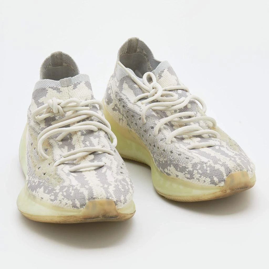 商品[二手商品] YEEZY|Yeezy x Adidas Grey/White Knit Fabric Boost 380 Alien Sneakers Size 46 2/3,价格¥1129,第4张图片详细描述