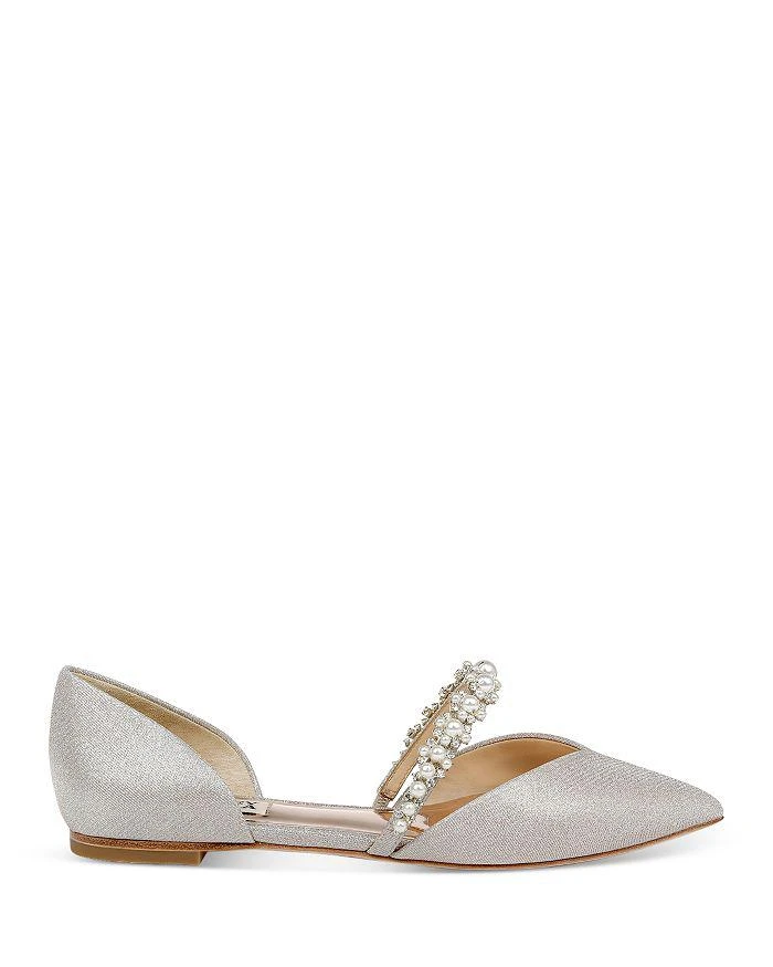 商品Badgley Mischka|Women's Natalia Embellished Flats,价格¥1302,第2张图片详细描述