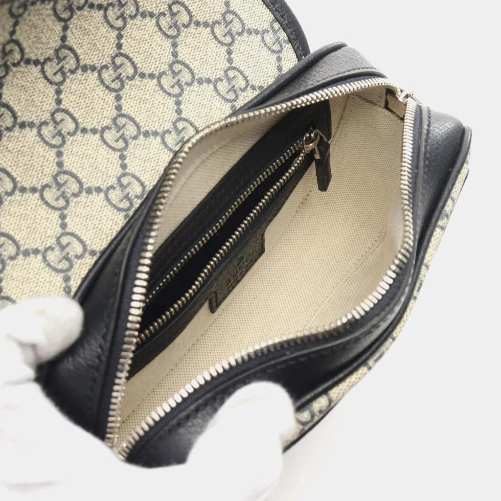 商品[二手商品] Gucci|Gucci Beige/Navy/Red Coated Canvas Leather Ophidia GG Supreme Sherry Shoulder Bag,价格¥16398,第3张图片详细描述