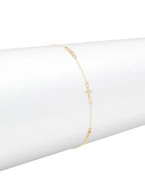 商品Saks Fifth Avenue|14K Yellow, White & Rose Gold Rosary Bracelet,价格¥1245,第1张图片
