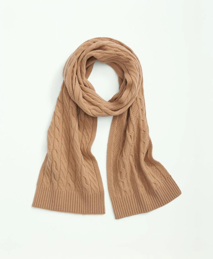 商品Brooks Brothers|Merino Wool and Cashmere Blend Cable Knit Scarf,价格¥740,第1张图片