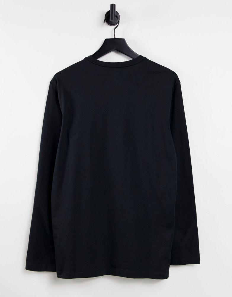Jack Wolfskin Essential long sleeve t-shirt in black商品第2张图片规格展示
