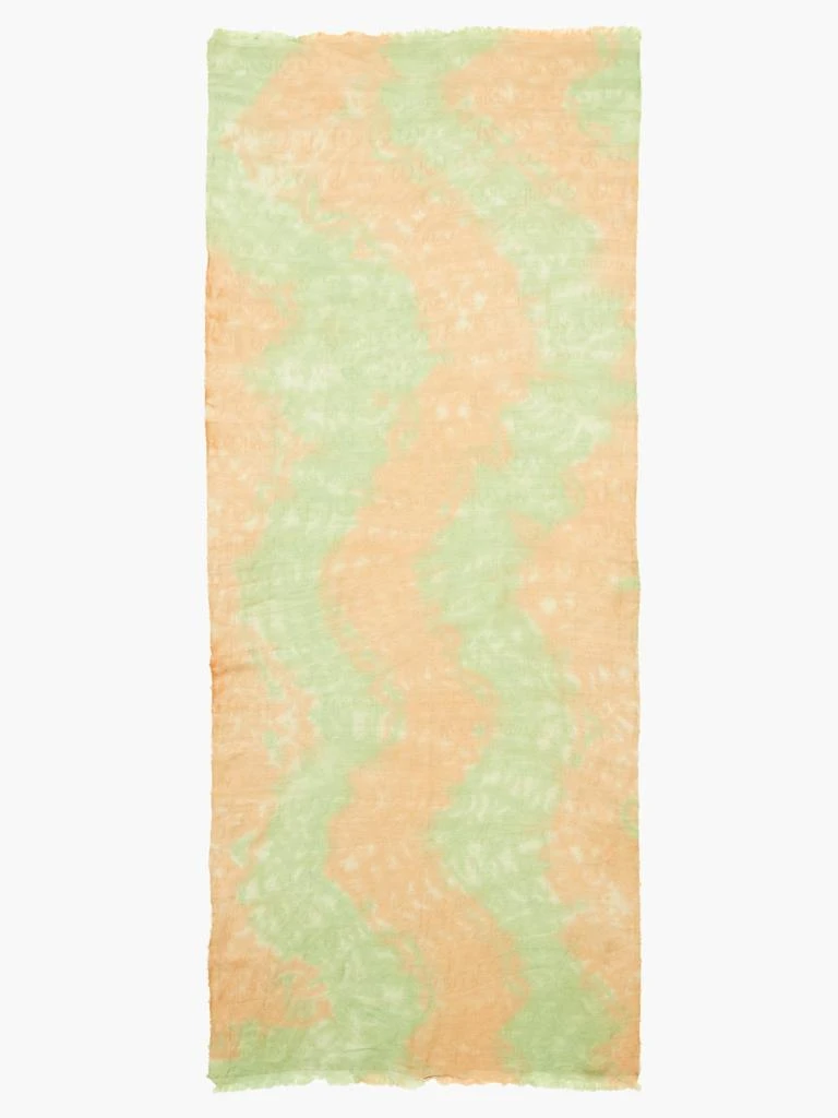 商品Acne Studios|Tie-dye jacquard-peace sign wool scarf,价格¥845,第4张图片详细描述