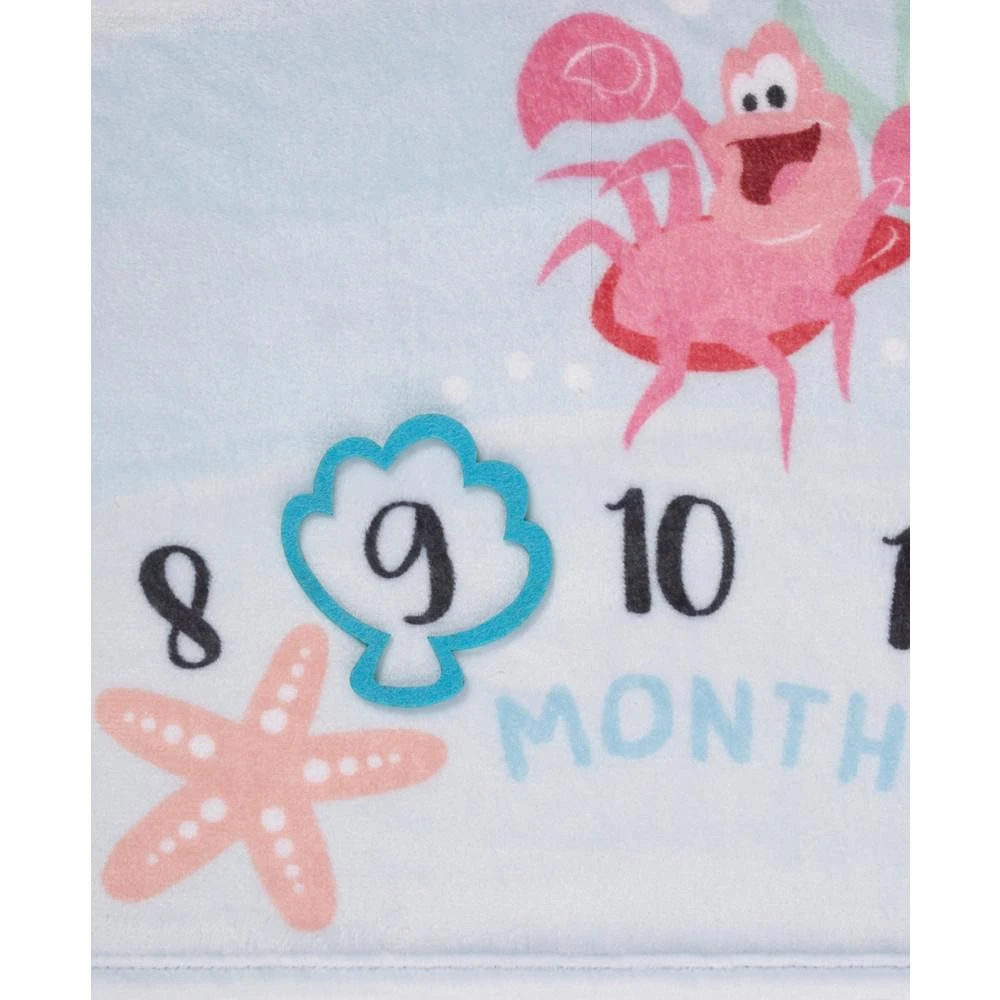 商品Disney|The Little Mermaid Super Soft Milestone Baby Blanket Set, 2 Piece,价格¥658,第4张图片详细描述