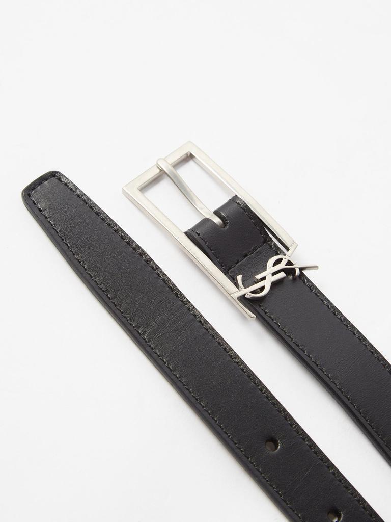 YSL-plaque leather belt商品第4张图片规格展示