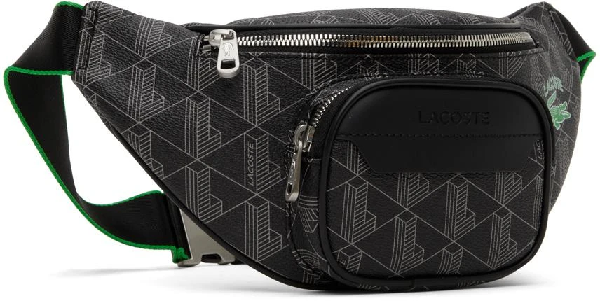 商品Lacoste|Black 'The Blend Monogram Print' Belt Bag,价格¥689,第2张图片详细描述